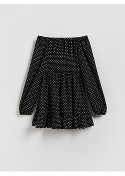 Reserved - Sukienka w groszki - czarny ze sklepu Reserved w kategorii Sukienki dziewczęce - zdjęcie 187760451