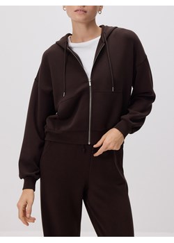 Reserved - Oversizowa bluza - ciemnobrązowy ze sklepu Reserved w kategorii Bluzy damskie - zdjęcie 187760454