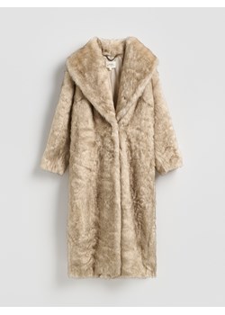 Reserved - Płaszcz z imitacji futra - wielobarwny ze sklepu Reserved w kategorii Futra damskie - zdjęcie 187760703
