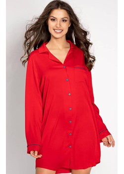 Damska koszula nocna rozpinana The One, Kolor czerwony, Rozmiar S, Momenti per me ze sklepu Primodo w kategorii Koszule nocne - zdjęcie 187761544