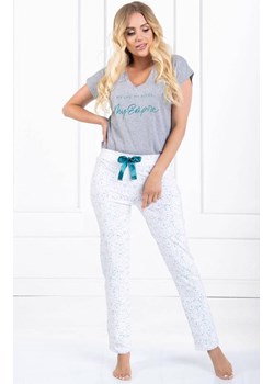 Bawełniana piżama damska 7 Heaven, Kolor szaro-biały, Rozmiar S, Momenti per me ze sklepu Primodo w kategorii Piżamy damskie - zdjęcie 187761554