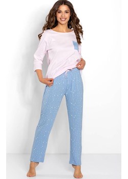 Piżama damska dwuczęściowa Monique, Kolor różowo-niebieski, Rozmiar S, Momenti per me ze sklepu Primodo w kategorii Piżamy damskie - zdjęcie 187761620