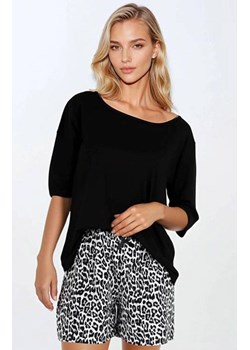 Piżama damska krótkie spodenki Wild &amp; Beautiful, Kolor czarny-wzór, Rozmiar S, Momenti per me ze sklepu Primodo w kategorii Piżamy damskie - zdjęcie 187761652