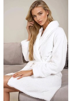 Szlafrok damski ciepły Delicate, Kolor ecru, Rozmiar S, Momenti per me ze sklepu Primodo w kategorii Szlafroki damskie - zdjęcie 187761672