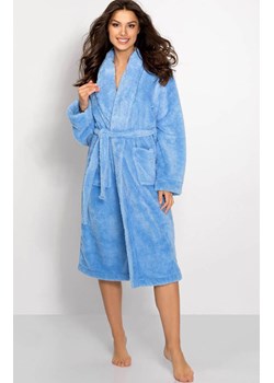 Ciepły szlafrok damski Laguna, Kolor niebieski, Rozmiar S, Momenti per me ze sklepu Primodo w kategorii Szlafroki damskie - zdjęcie 187761704