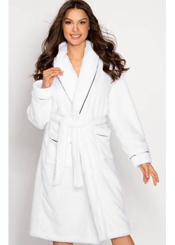 Ciepły szlafrok damskie Madame, Kolor biały, Rozmiar 3XL, Momenti per me ze sklepu Primodo w kategorii Szlafroki damskie - zdjęcie 187761713
