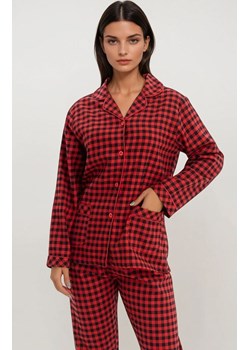 Bawełniana piżama damska w kratkę X-MAS, Kolor czerwono-czarny, Rozmiar S/M, PURE SIN ze sklepu Intymna w kategorii Piżamy damskie - zdjęcie 187761861