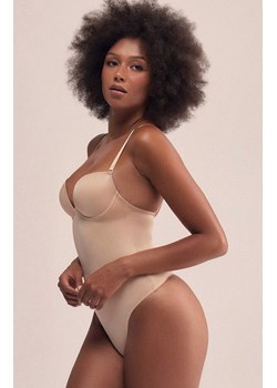 Esotiq body damskie modelujące z miseczkami Silky 43945-80X, Kolor beżowy, Rozmiar L, Esotiq ze sklepu Intymna w kategorii Body damskie - zdjęcie 187761894