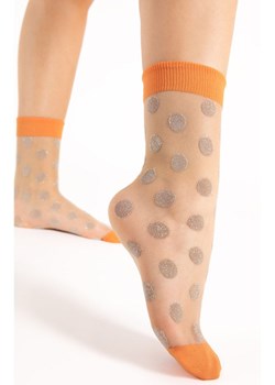 Fame G1149 cienkie skarpetki damskie 15 den, Kolor pomarańczowy-wzór, Rozmiar uniwersalny, Fiore ze sklepu Intymna w kategorii Skarpetki damskie - zdjęcie 187761971