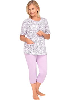 Bawełniana piżama damska rozpinana Kasia I 265 24, Kolor fioletowy-wzór, Rozmiar M, MARTEL ze sklepu Intymna w kategorii Piżamy damskie - zdjęcie 187762063