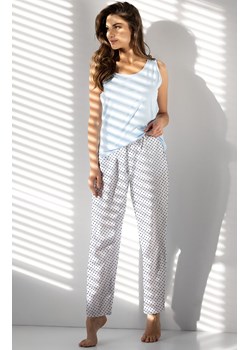 Piżama damska bawełniana Maelle, Kolor niebieski-wzór, Rozmiar S, Momenti per me ze sklepu Intymna w kategorii Piżamy damskie - zdjęcie 187762201