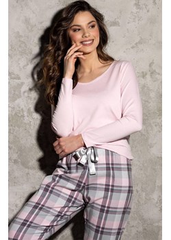 Piżama damska długa Miracle, Kolor różowy-wzór, Rozmiar L, Momenti per me ze sklepu Intymna w kategorii Piżamy damskie - zdjęcie 187762211