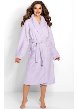 Długi szlafrok damski Paloma, Kolor liliowy, Rozmiar 3XL, Momenti per me ze sklepu Intymna w kategorii Szlafroki damskie - zdjęcie 187762310
