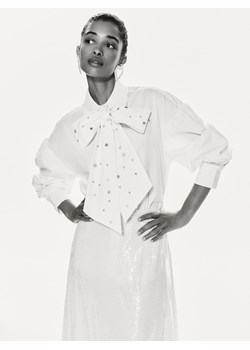 Reserved - Koszula z wiązaniem - biały ze sklepu Reserved w kategorii Koszule damskie - zdjęcie 187762473