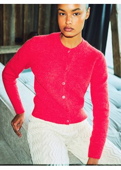 Reserved - Rozpinany sweter - czerwony ze sklepu Reserved w kategorii Swetry damskie - zdjęcie 187762490