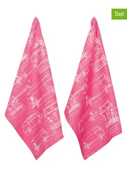 PAD Concept Ściereczki (2 szt.) &quot;Culture&quot; w kolorze różowym do naczyń - 70 x 50 cm ze sklepu Limango Polska w kategorii Ścierki kuchenne - zdjęcie 187765802