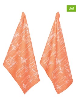 PAD Concept Ściereczki (2 szt.) &quot;Culture&quot; w kolorze pomarańczowym do naczyń - 70 x 50 cm ze sklepu Limango Polska w kategorii Ścierki kuchenne - zdjęcie 187765803