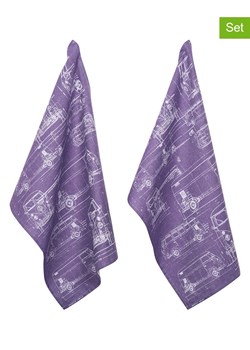 PAD Concept Ściereczki (2 szt.) &quot;Culture&quot; w kolorze fioletowym do naczyń - 70 x 50 cm ze sklepu Limango Polska w kategorii Ścierki kuchenne - zdjęcie 187765804