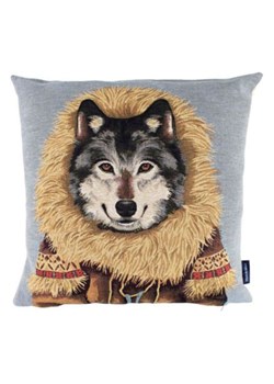 Mars &amp; More Poduszka &quot;Gobelin&quot; w kolorze szaro-beżowym - 45 x 45 cm ze sklepu Limango Polska w kategorii Poduszki dekoracyjne - zdjęcie 187765842