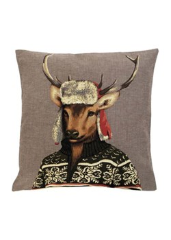 Mars &amp; More Poduszka &quot;Gobelin&quot; w kolorze beżowo-jasnobrązowym - 45 x 45 cm ze sklepu Limango Polska w kategorii Poduszki dekoracyjne - zdjęcie 187765843