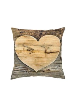 Mars &amp; More Poduszka &quot;Heart&quot; w kolorze brązowym - 33 x 33 cm ze sklepu Limango Polska w kategorii Poduszki dekoracyjne - zdjęcie 187765873