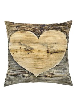 Mars &amp; More Poduszka &quot;Heart&quot; w kolorze jasnobrązowym - 50 x 50 cm ze sklepu Limango Polska w kategorii Poduszki dekoracyjne - zdjęcie 187765881