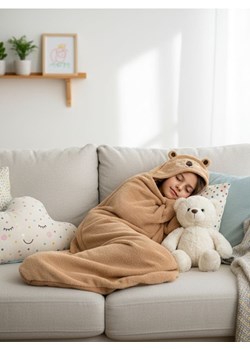 Sinsay - Śpiwór dziecięcy - brązowy ze sklepu Sinsay w kategorii Kocyki dziecięce - zdjęcie 187766434