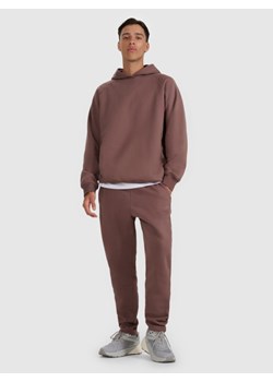 Męskie spodnie dresowe 4F 4FWAW25TTROM1251 - brązowe ze sklepu Sportstylestory.com w kategorii Spodnie męskie - zdjęcie 187766632