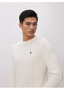 Reserved - Sweter ze świątecznym wzorem - złamana biel ze sklepu Reserved w kategorii Swetry męskie - zdjęcie 187767022