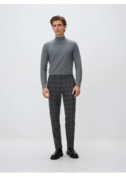 Reserved - Spodnie slim fit w kratę - ciemnoszary ze sklepu Reserved w kategorii Spodnie męskie - zdjęcie 187767082