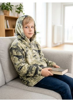 Sinsay - Bluza snuddie - zielony ze sklepu Sinsay w kategorii Piżamy dziecięce - zdjęcie 187767313