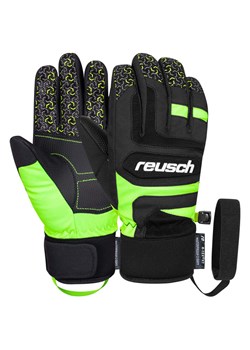 Reusch Rękawiczki funkcyjne &quot;Chris&quot; w kolorze czarno-zielonym ze sklepu Limango Polska w kategorii Rękawiczki dziecięce - zdjęcie 187768132