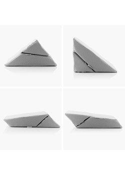 InnovaGoods Trójkątna poduszka wielopozycyjna w kolorze szarym - 60 x 40 x 24 cm ze sklepu Limango Polska w kategorii Poduszki dekoracyjne - zdjęcie 187771193
