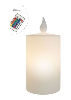 8 seasons Dekoracyjna lampa solarna LED w kolorze białym - wys. 80 x Ø 38,5 cm ze sklepu Limango Polska w kategorii Oświetlenie - zdjęcie 187771924