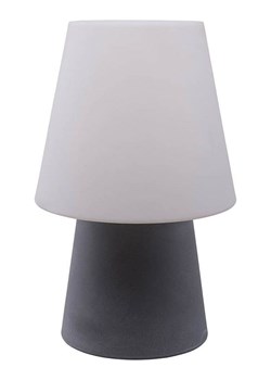 8 seasons Lampa stołowa LED &quot;No. 1&quot; w kolorze szaro-białym - wys. 60 x Ø 39 cm ze sklepu Limango Polska w kategorii Oświetlenie - zdjęcie 187772153
