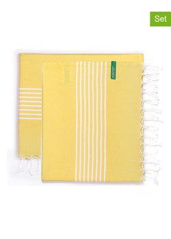 Benetton Fouty (2 szt.) w kolorze żółtym - 165 x 80 cm ze sklepu Limango Polska w kategorii Ręczniki - zdjęcie 187773430