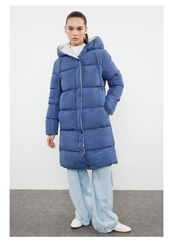 trendyol Płaszcz zimowy w kolorze szaro-granatowym ze sklepu Limango Polska w kategorii Kurtki damskie - zdjęcie 187773734