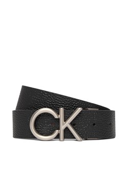 Pasek Męski Calvin Klein Ck Hallmark Logo 35Mm Adj/Rev LV04D7034G Czarny ze sklepu eobuwie.pl w kategorii Paski męskie - zdjęcie 187774131