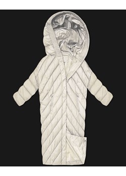 Kurtka zimowa typu nietoperz Minority ecru (P3-6026-12) ze sklepu goodlookin.pl w kategorii Kurtki damskie - zdjęcie 187774262