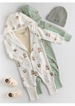 Reserved - Bawełniany pajacyk - złamana biel ze sklepu Reserved w kategorii Odzież dla niemowląt - zdjęcie 187774423