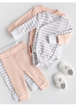 Reserved - Bawełniane legginsy 2 pack - brudny róż ze sklepu Reserved w kategorii Spodnie i półśpiochy - zdjęcie 187774491