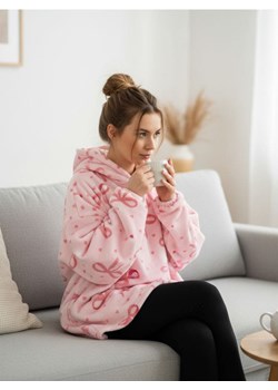 Sinsay - Bluza snuddie - różowy ze sklepu Sinsay w kategorii Bluzy damskie - zdjęcie 187775111
