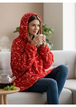 Sinsay - Bluza snuddie - czerwony ze sklepu Sinsay w kategorii Bluzy damskie - zdjęcie 187775112