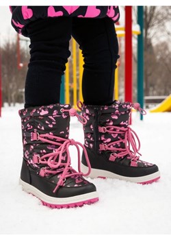 Sinsay - Ocieplane śniegowce z wyściółką z wełny i elementami odblaskowymi - czarny ze sklepu Sinsay w kategorii Buty zimowe dziecięce - zdjęcie 187775153