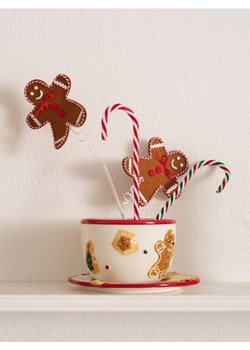 Sinsay - Dekoracja świąteczna w kształcie piernikowego ludzika - brązowy ze sklepu Sinsay w kategorii Dekoracje bożonarodzeniowe - zdjęcie 187775193