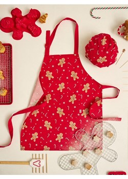 Sinsay - Świąteczny zestaw fartuch i czapka - czerwony ze sklepu Sinsay w kategorii Fartuchy kuchenne - zdjęcie 187775211