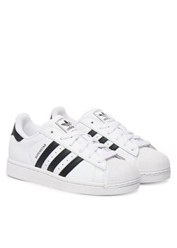 Sneakersy adidas Superstar II J JH9976 Biały ze sklepu eobuwie.pl w kategorii Buty sportowe dziecięce - zdjęcie 187775470
