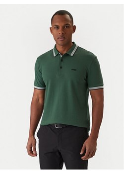 BOSS Polo Paddy 50469055 Zielony Regular Fit ze sklepu MODIVO w kategorii T-shirty męskie - zdjęcie 187775962