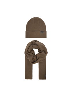 Jack & Jones Zestaw Szalik i Czapka 12163827 Brązowy ze sklepu MODIVO w kategorii Czapki zimowe męskie - zdjęcie 187775971