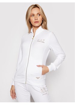 EA7 Emporio Armani Bluza 8NTM43 TJ9RZ 1100 Biały Regular Fit ze sklepu MODIVO w kategorii Bluzy damskie - zdjęcie 187776033